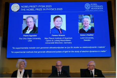 Giải Nobel Vật lý 2023 đã chính thức có chủ