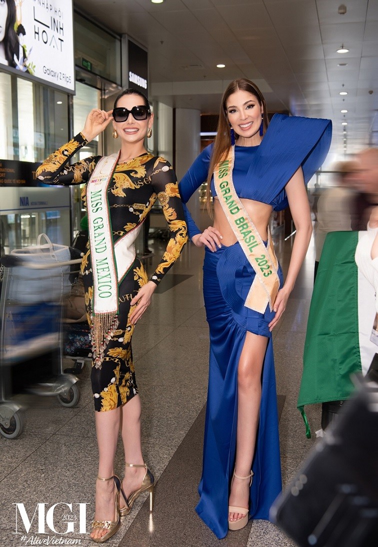 Hoa hậu Hòa bình Mexico và Hoa hậu Hòa bình Brazil là 2 trong số những thí sinh đến Việt Nam sớm nhất.