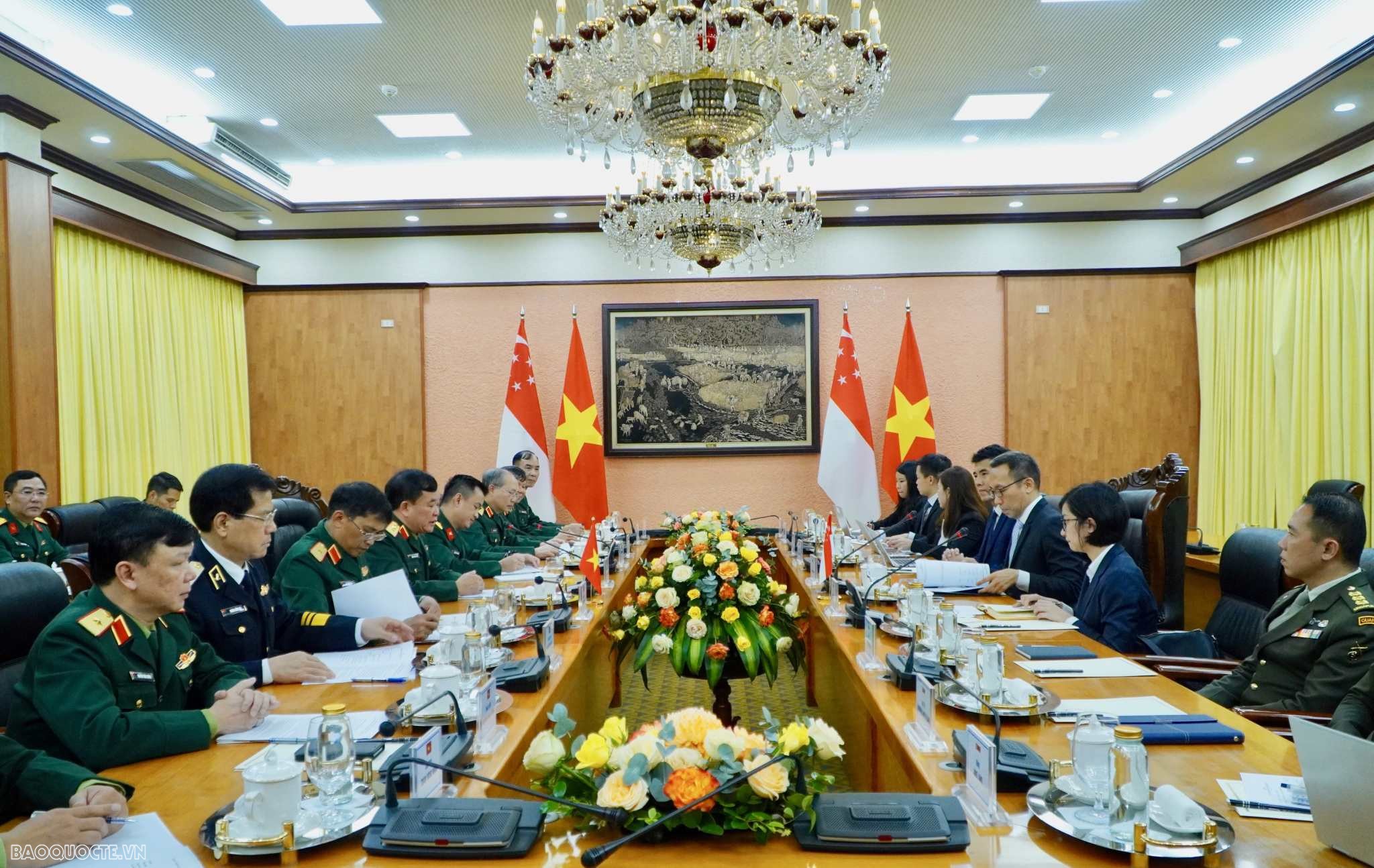 Quang cảnh buổi Đối thoại Chính sách Quốc phòng Việt Nam-Singapore lần thứ 14