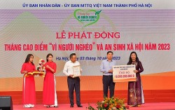 Vietcombank ủng hộ 10 tỷ đồng hưởng ứng tháng cao điểm 'Vì người nghèo' và an sinh xã hội TP. Hà Nội năm 2023
