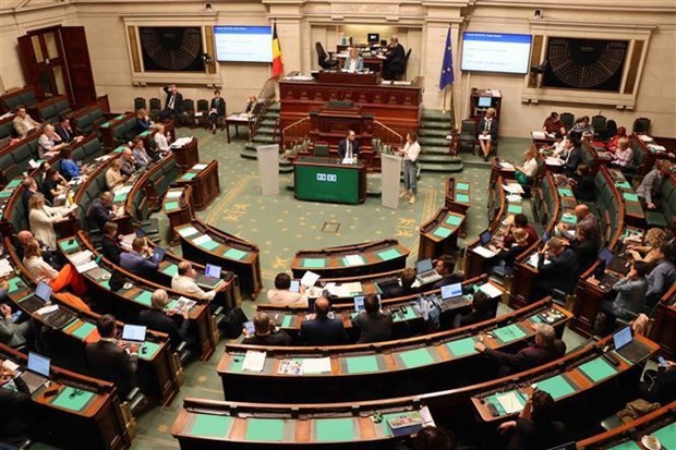 At the plenary session of the Belgian Chamber of Representatives. (Photo: VNA)