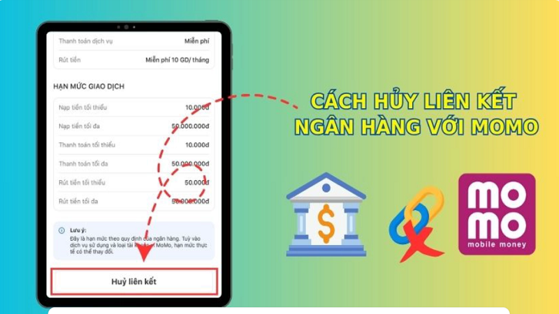 Cách hủy liên kết ngân hàng với MoMo khi không sử dụng nhanh chóng