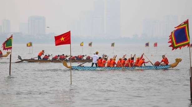 Giải Bơi chải Thuyền Rồng Hà Nội năm 2023 - sự kiện quảng bá hình ảnh Thủ đô hòa bình, thân thiện