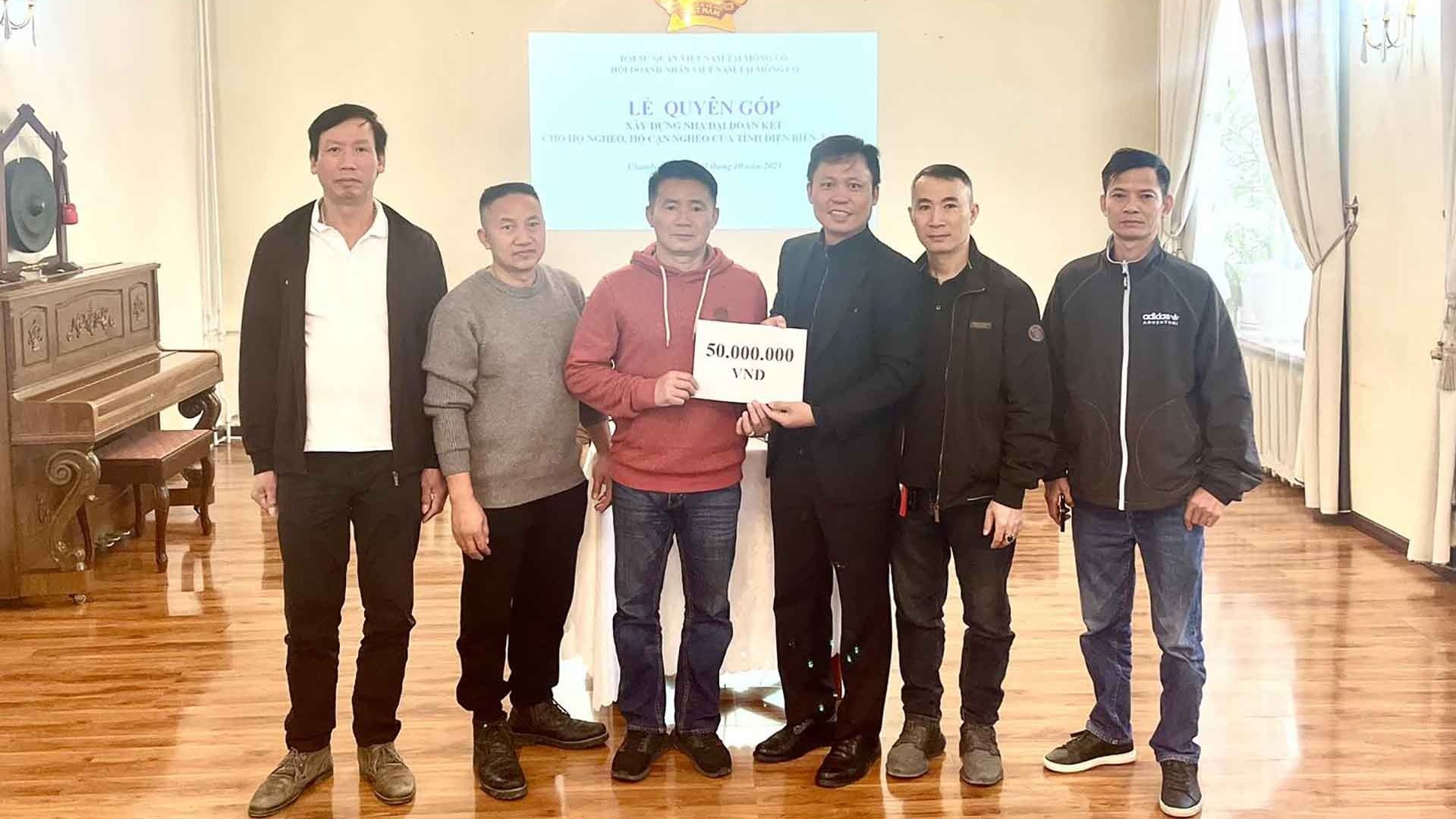 Tấm lòng của Hội doanh nhân Việt Nam tại Mông Cổ hướng về tổ quốc