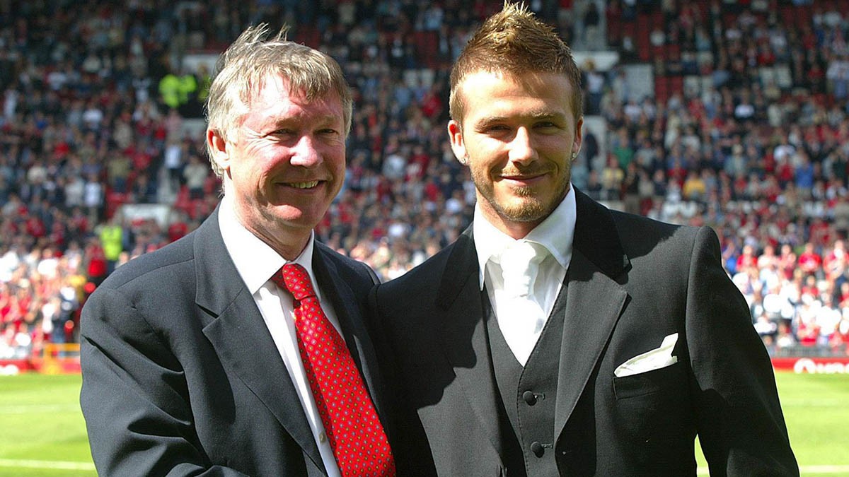 Beckham came through the ranks at Manchester United under Sir Alex. (Nguồn: Sky News)