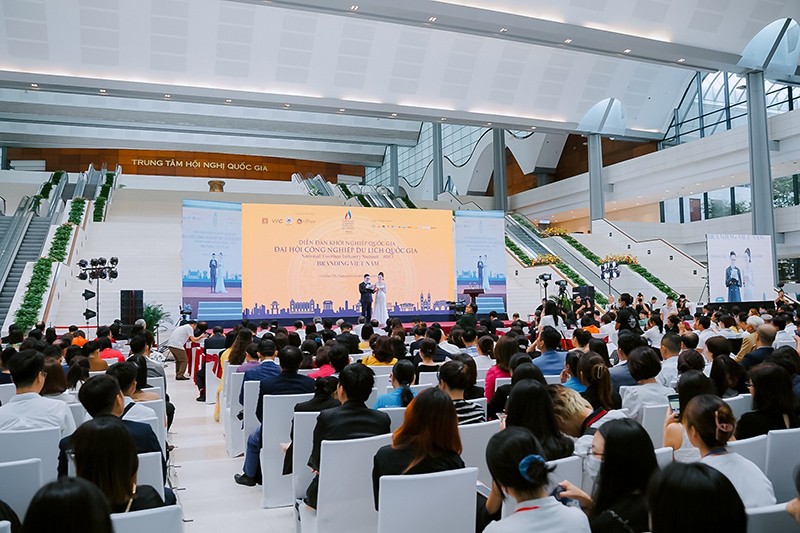 Quang cảnh diễn ra Đại hội Công nghiệp Du lịch Quốc gia lần thứ nhất, năm 2023.