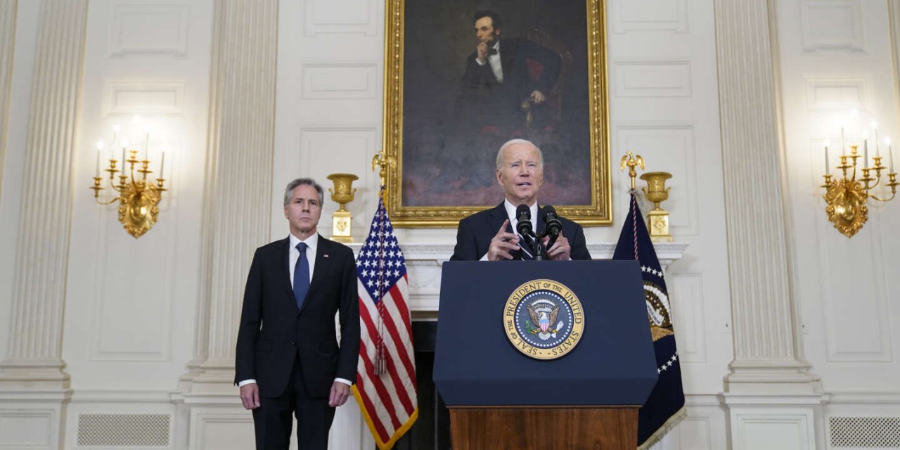 (10.09) Tổng thống Mỹ Joe Biden phát biểu về tình hình xung đột giữa Israel và Hamas ngày 7/10. (Nguồn: AP)