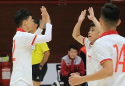 Sau hai trận thắng đậm, đội tuyển futsal Việt Nam sớm giành vé vào VCK futsal châu Á 2024