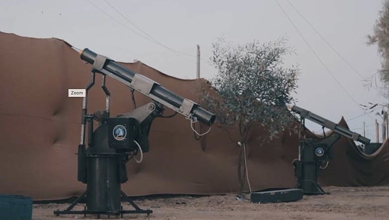                   Bệ phóng của hệ thống phòng không Mutabar-1. Ảnh của Hamas