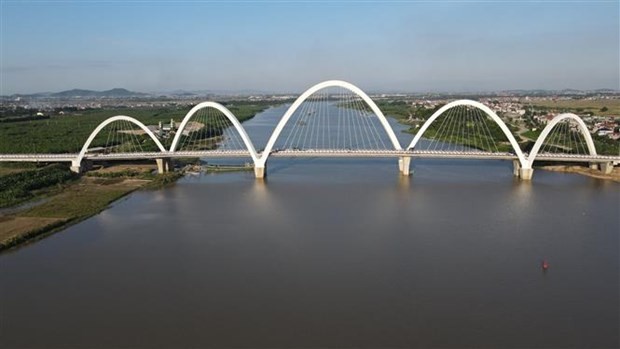 Bac Ninh opens Kinh Duong Vuong bridge with highest steel arch in Vietnam