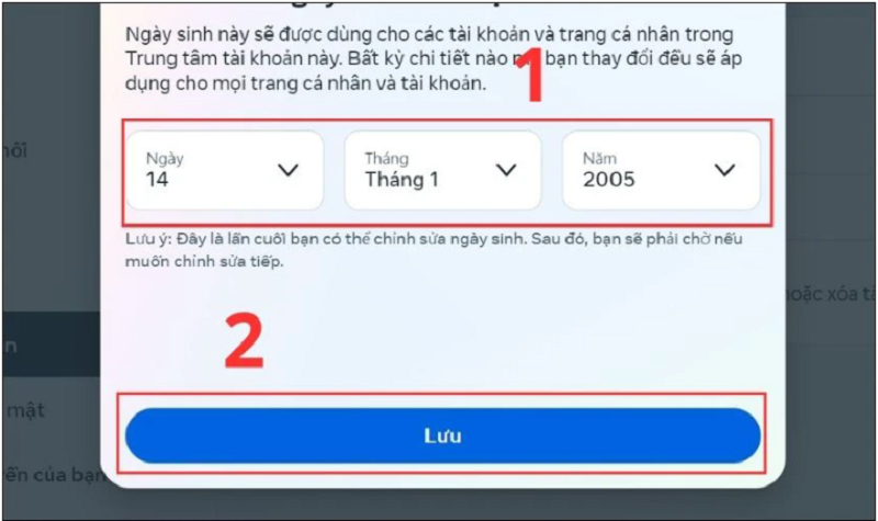 Đổi ngày sinh trên Facebook trên điện thoại, máy tính nhanh chóng và đơn giản