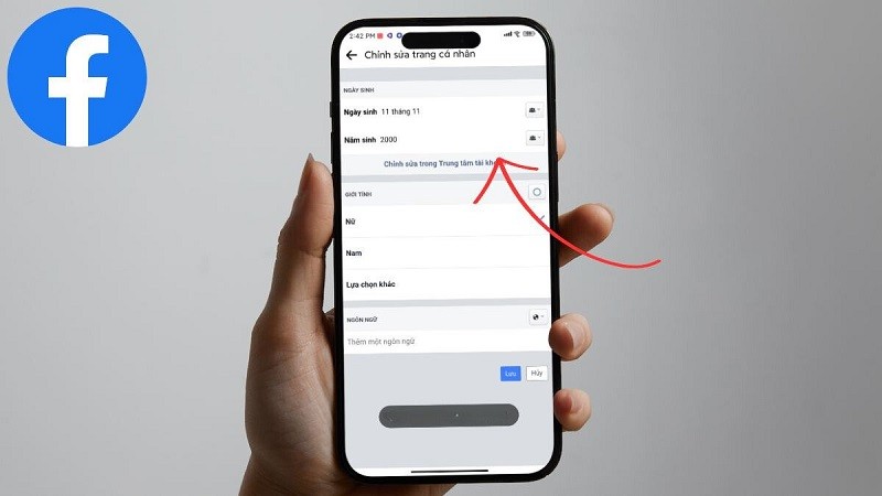 Đổi ngày sinh trên Facebook trên điện thoại, máy tính nhanh chóng