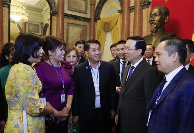 President Vo Van Thuong hosts Agriculture, Rural Development General Council delegation