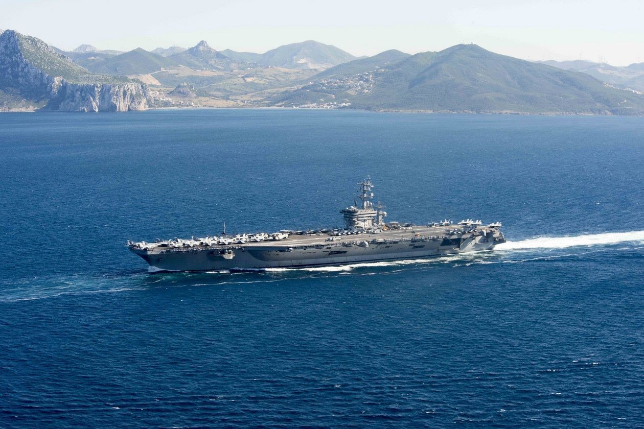 Tàu Hải quân Mỹ USS Dwight D. Eisenhower. (Nguồn: Hải quân Mỹ) Tàu Hải quân Mỹ USS Dwight D. Eisenhower. (Nguồn: Hải quân Mỹ)