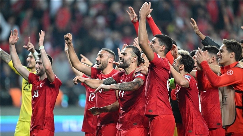 Thắng dễ Latvia, đội tuyển Thổ Nhĩ Kỳ có vé vào VCK EURO 2024. (Nguồn: AA)