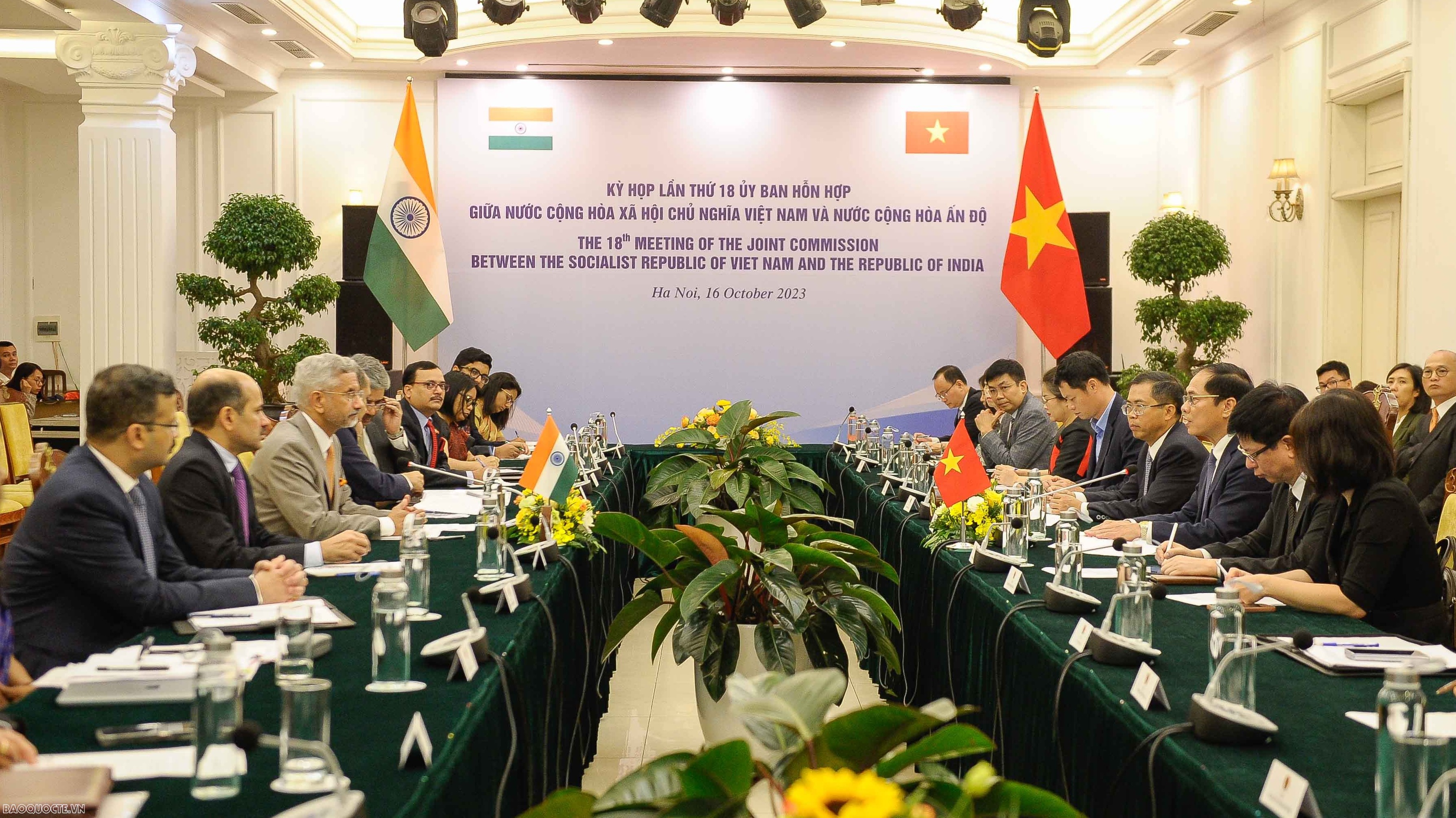 Bộ trưởng Bùi Thanh Sơn đề nghị Ấn Độ xem xét giảm áp dụng các rào cản và biện pháp phòng vệ thương mại đối với hàng hóa, dịch vụ Việt Nam