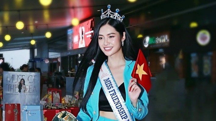 Hoa hậu Nông Thúy Hằng lên đường dự thi Hoa hậu Hữu nghị quốc tế 2023