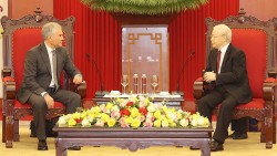 Tổng Bí thư Nguyễn Phú Trọng tiếp Chủ tịch Duma Quốc gia Liên bang Nga