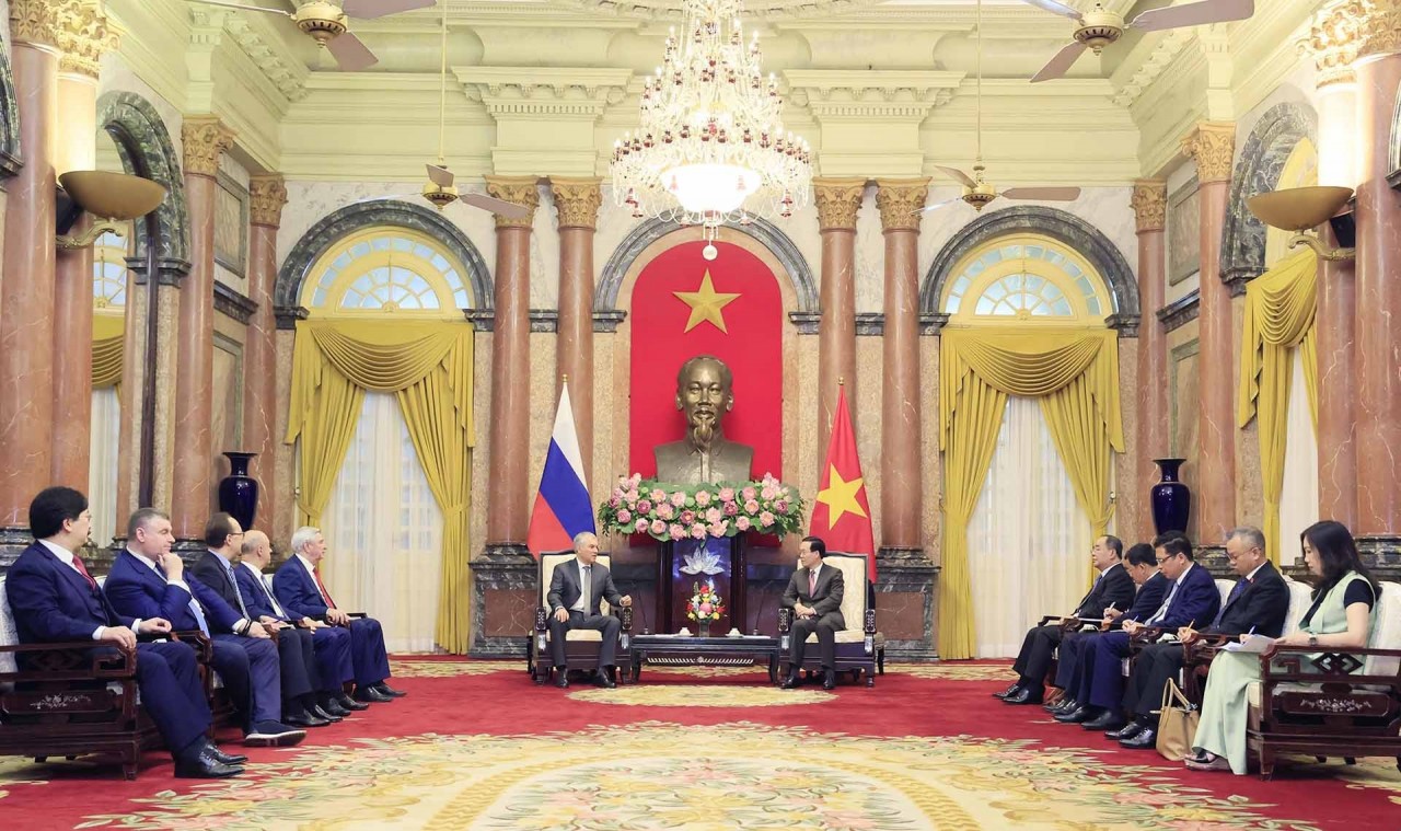 President Vo Van Thuong welcomes Chairman of Russian State Duma