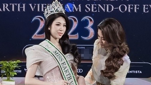 Hoa hậu Đỗ Thị Lan Anh nhận sash, đại diện nhan sắc Việt Nam dự thi Hoa hậu Trái đất 2023