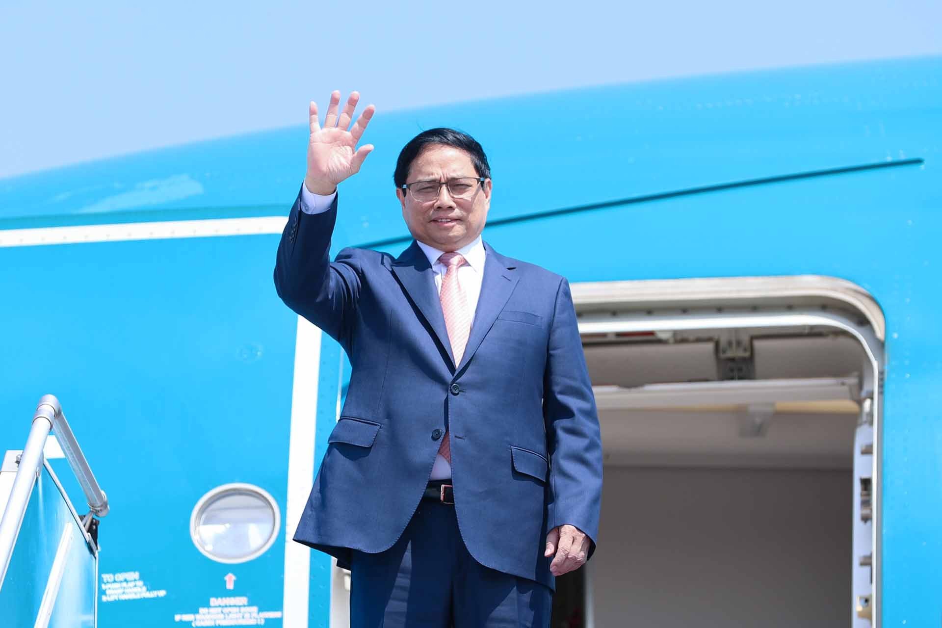 Thủ tướng Phạm Minh Chính lên đường dự Hội nghị cấp cao ASEAN-GCC và thăm Vương quốc Saudi Arabia