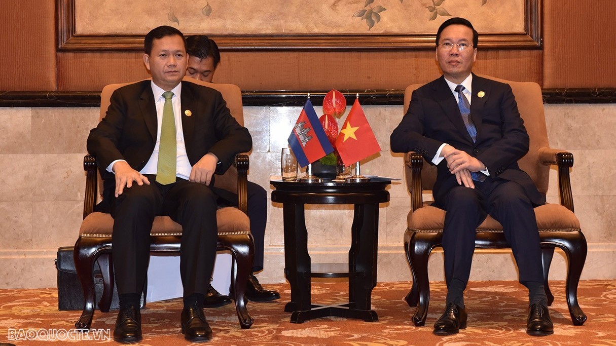 President Vo Van Thuong receives Cambodian Prime Minister Hun Manet in Bejing