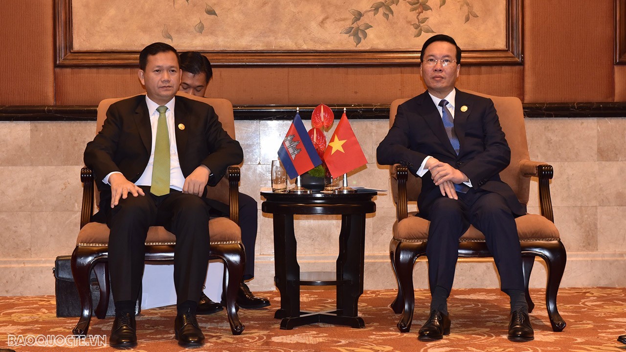 President Vo Van Thuong receives Cambodian Prime Minister Hun Manet in Bejing