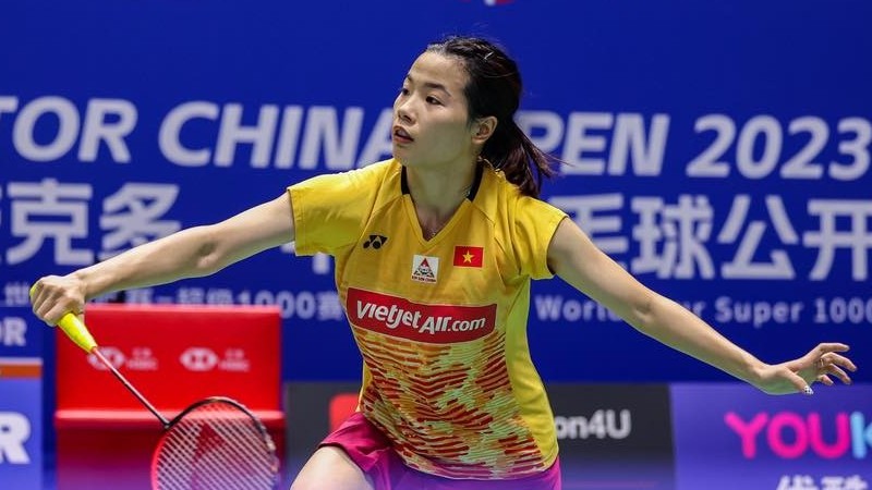 Tay vợt Nguyễn Thùy Linh giành chiến thắng trận mở màn giải cầu lông Đan Mạch mở rộng