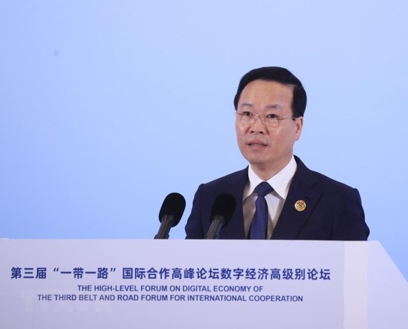 President Vo Van Thuong concludes China trip for Belt and Road Forum