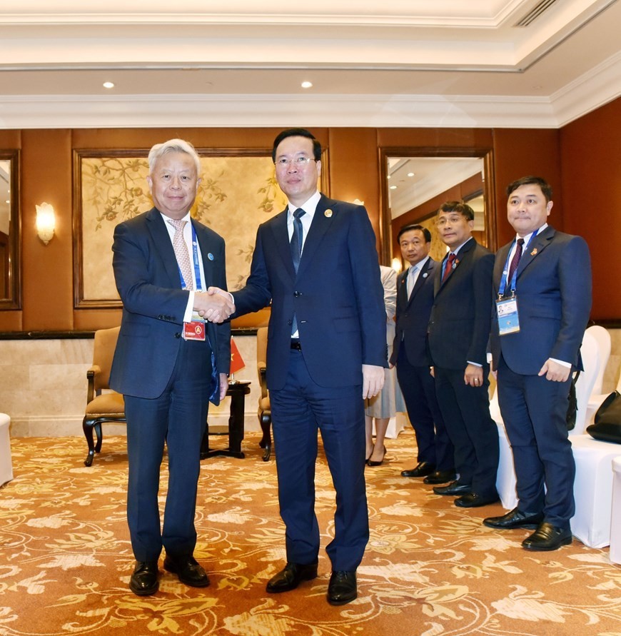 President Vo Van Thuong receives leader of Asian Infrastructure Investment Bank