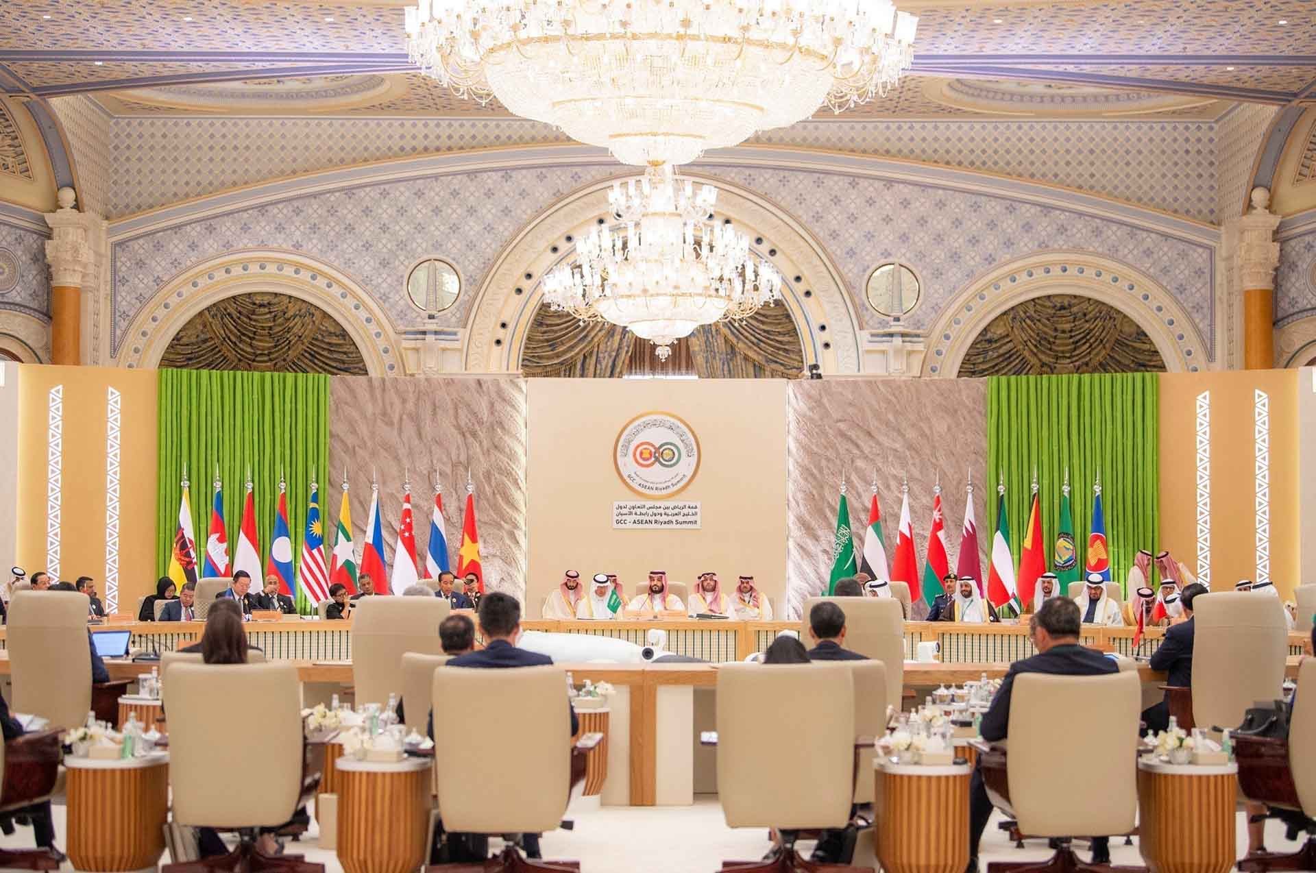 Toàn cảnh Hội nghị cấp cao ASEAN-GCC. (Nguồn: TTXVN) Toàn cảnh Hội nghị cấp cao ASEAN-GCC. (Nguồn: TTXVN)