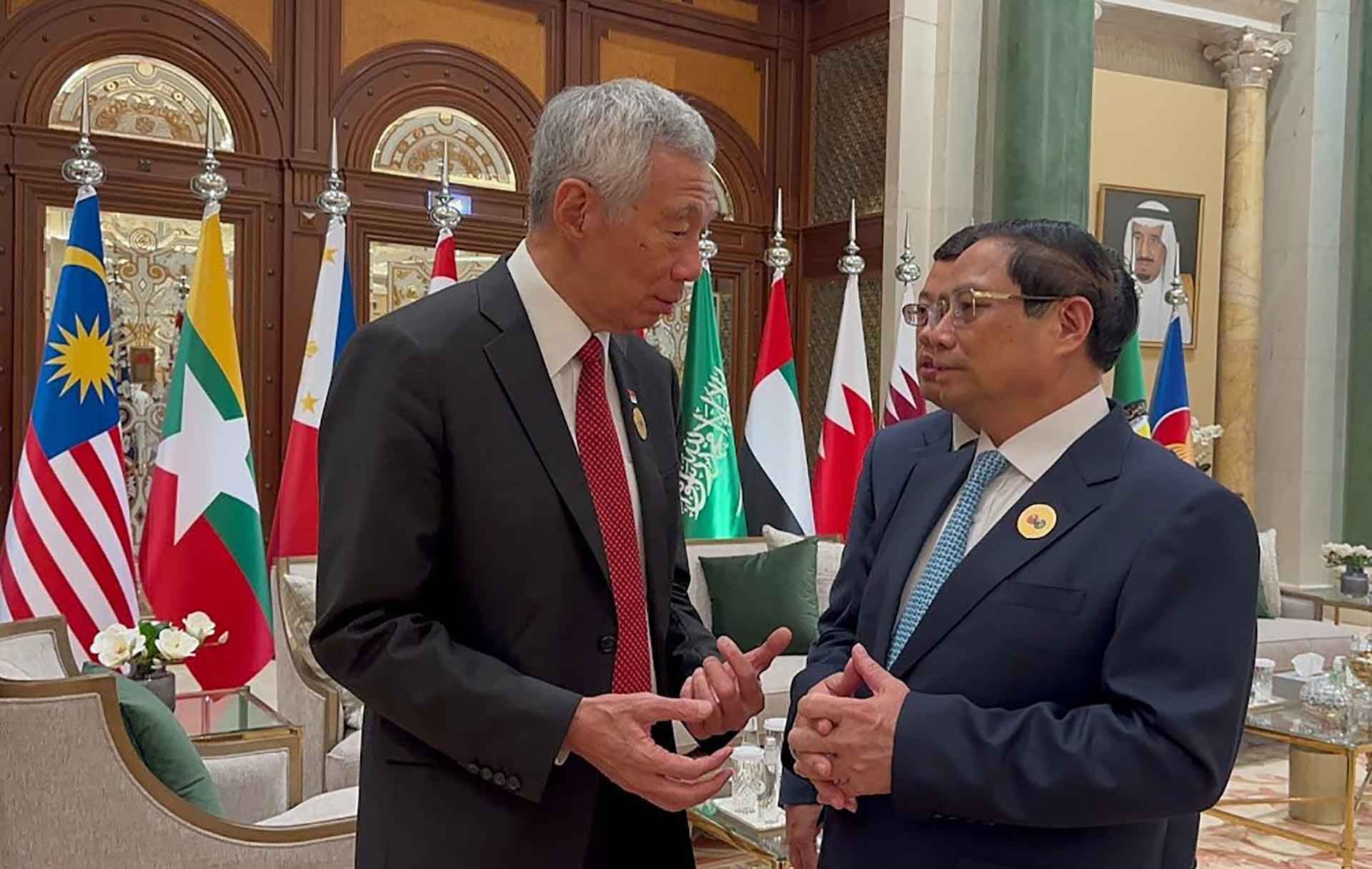 Thủ tướng Phạm Minh Chính tiếp xúc song phương với lãnh đạo các nước ASEAN