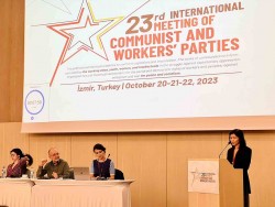 Đoàn đại biểu Đảng Cộng sản Việt Nam dự cuộc gặp quốc tế các đảng cộng sản và công nhân lần thứ 23