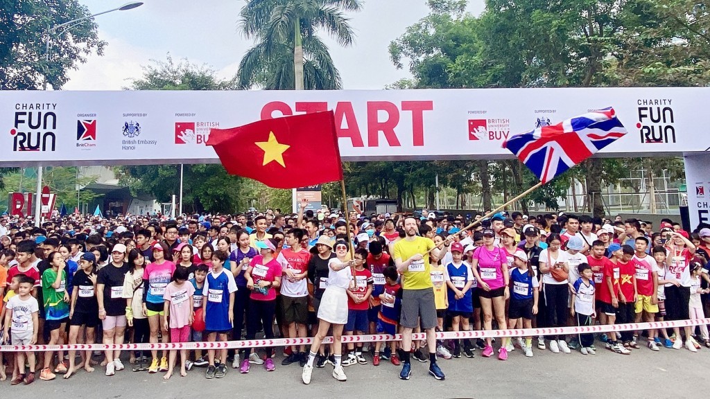 Britcham Charity Fun Run 2023 Hanoi held on November 5