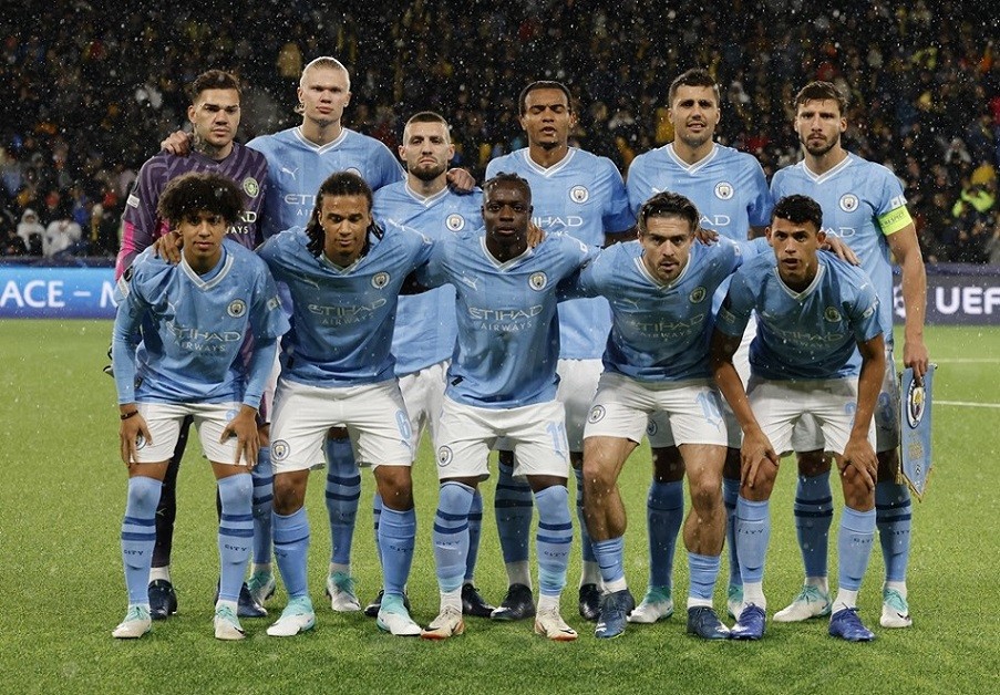 Đội hình xuất phát của Man City trận làm khách trên sân của Young Boys.