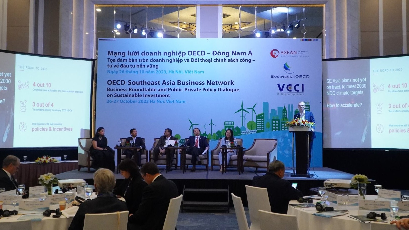 Tọa đàm bàn tròn doanh nghiệp và đối thoại chính sách công tư về đầu tư bền vững của Mạng lưới doanh nghiệp OECD-Đông Nam Á
