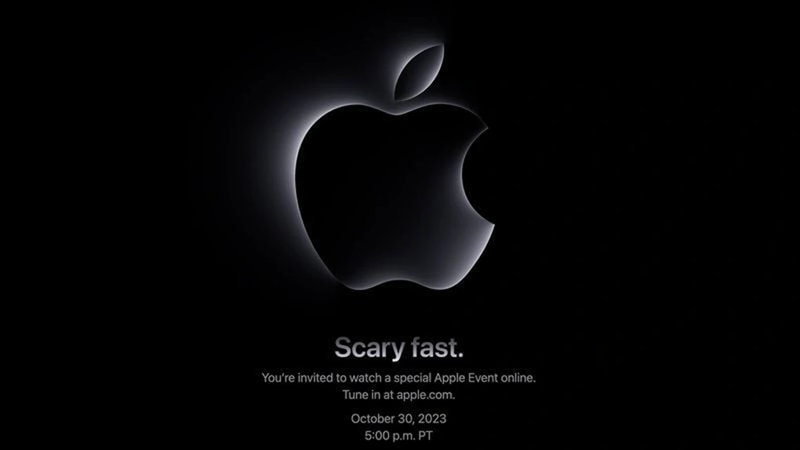 Thư mời sự kiện Scary fast của Apple.