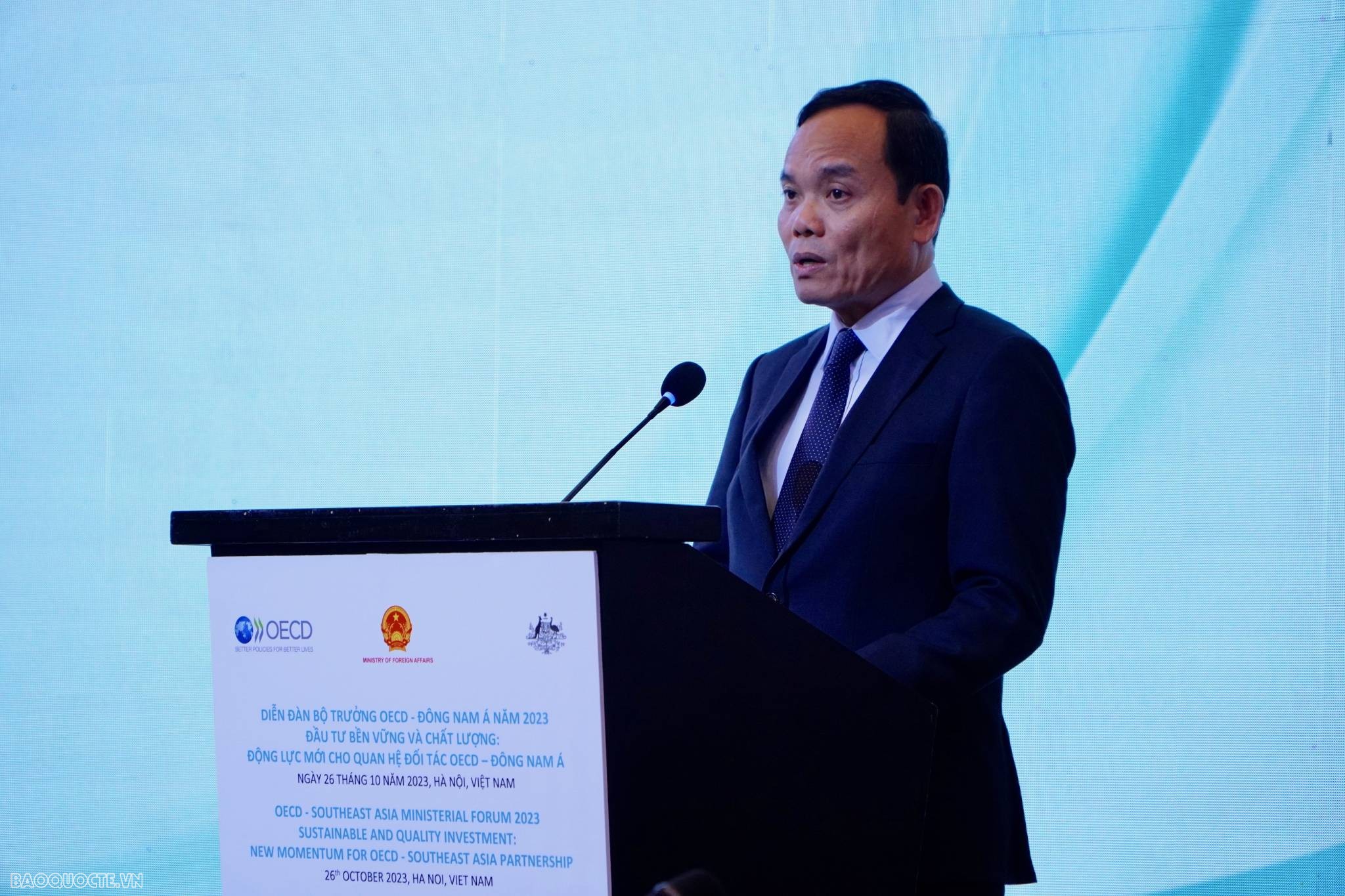 Phó Thủ tướng Trần Lưu Quang phát biểu chỉ đạo tại Diễn đàn. (Ảnh: Tuấn Việt)