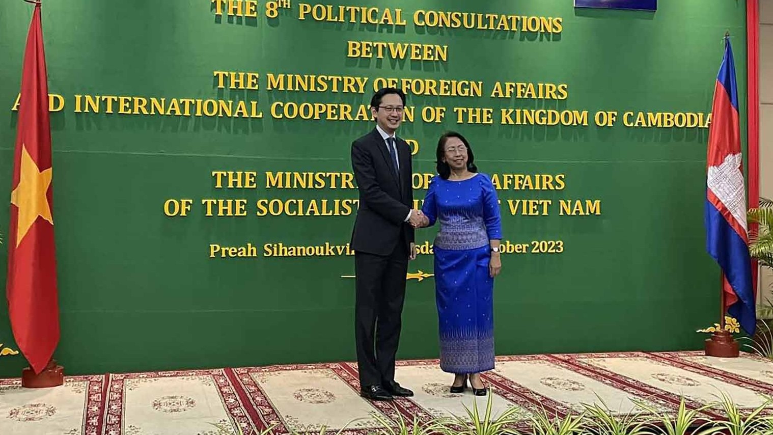 Thứ trưởng Ngoại giao Đỗ Hùng Việt đồng chủ trì cuộc Tham khảo chính trị lần thứ 8 giữa hai Bộ Ngoại giao Việt Nam-Campuchia
