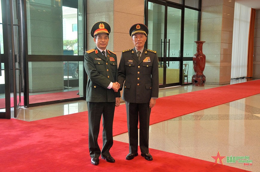 Làm sâu sắc hơn quan hệ hợp tác quốc phòng giữa Việt Nam và Trung Quốc. (Nguồn: QĐDND)