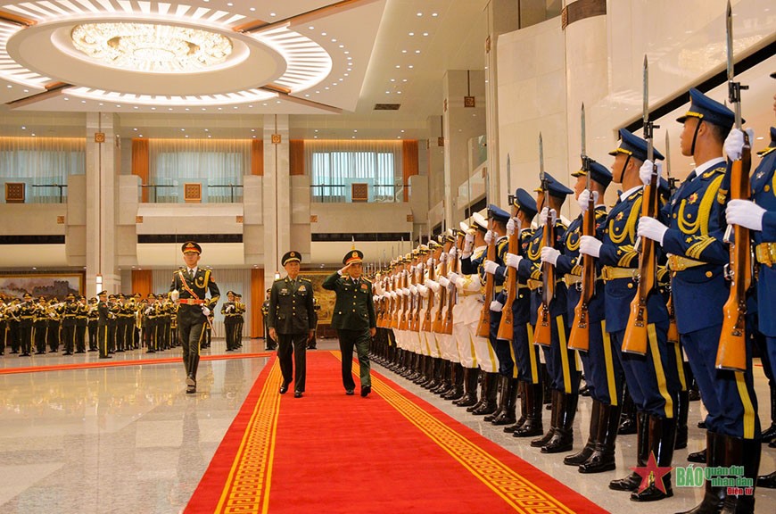 Làm sâu sắc hơn quan hệ hợp tác quốc phòng giữa Việt Nam và Trung Quốc. (Nguồn: QĐDND)