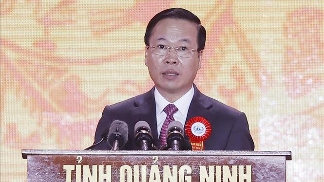 Chủ tịch nước Võ Văn Thưởng: Quảng Ninh tràn ngập sức sống mới, khí thế mới với tầm vóc mới, tạo niềm tin vững bước tới tương lai