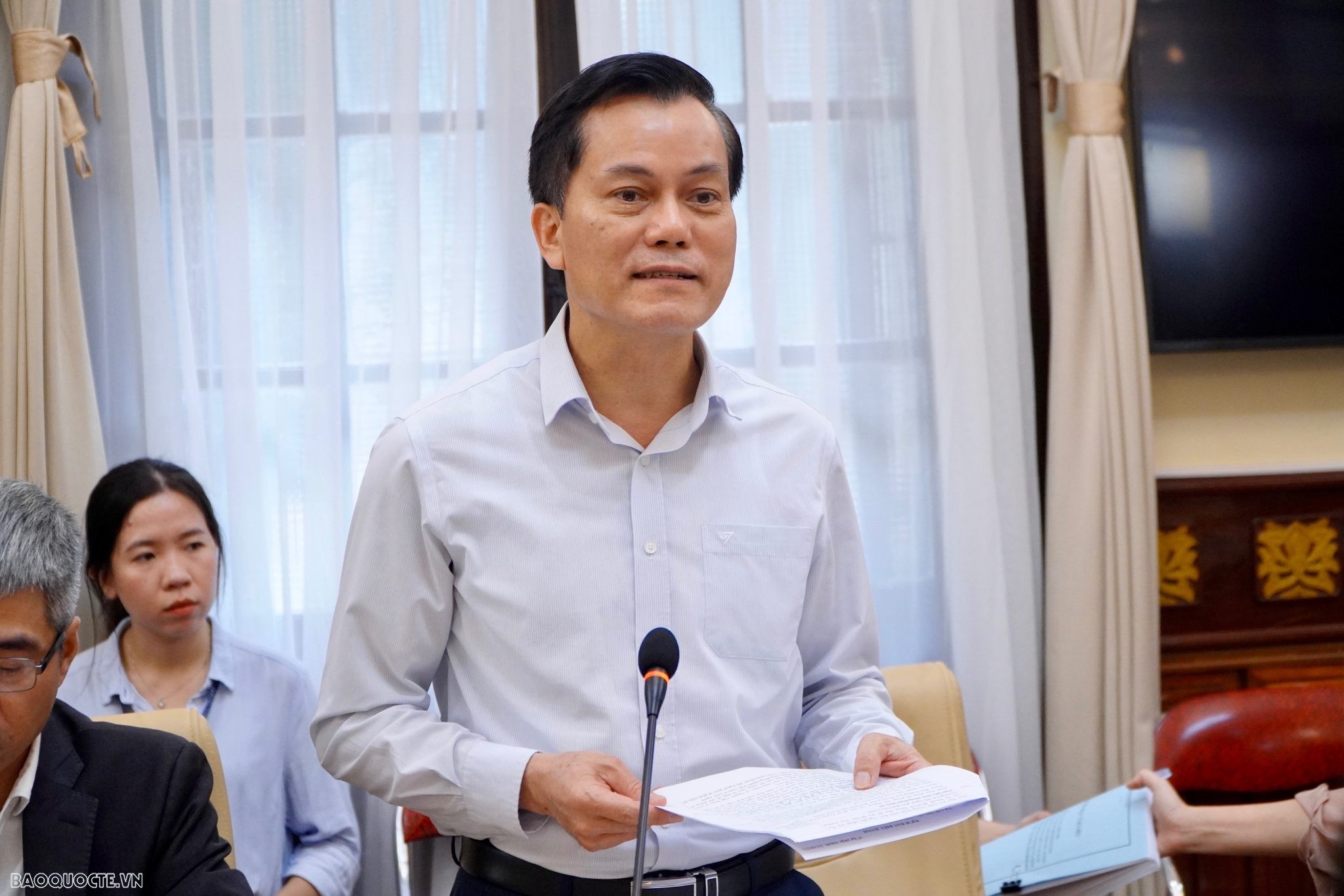 Đoàn công tác Ban Dân vận Trung ương làm việc với Ban cán sự đảng Bộ Ngoại giao Đoàn công tác Ban Dân vận Trung ương làm việc với Ban cán sự đảng Bộ Ngoại giao