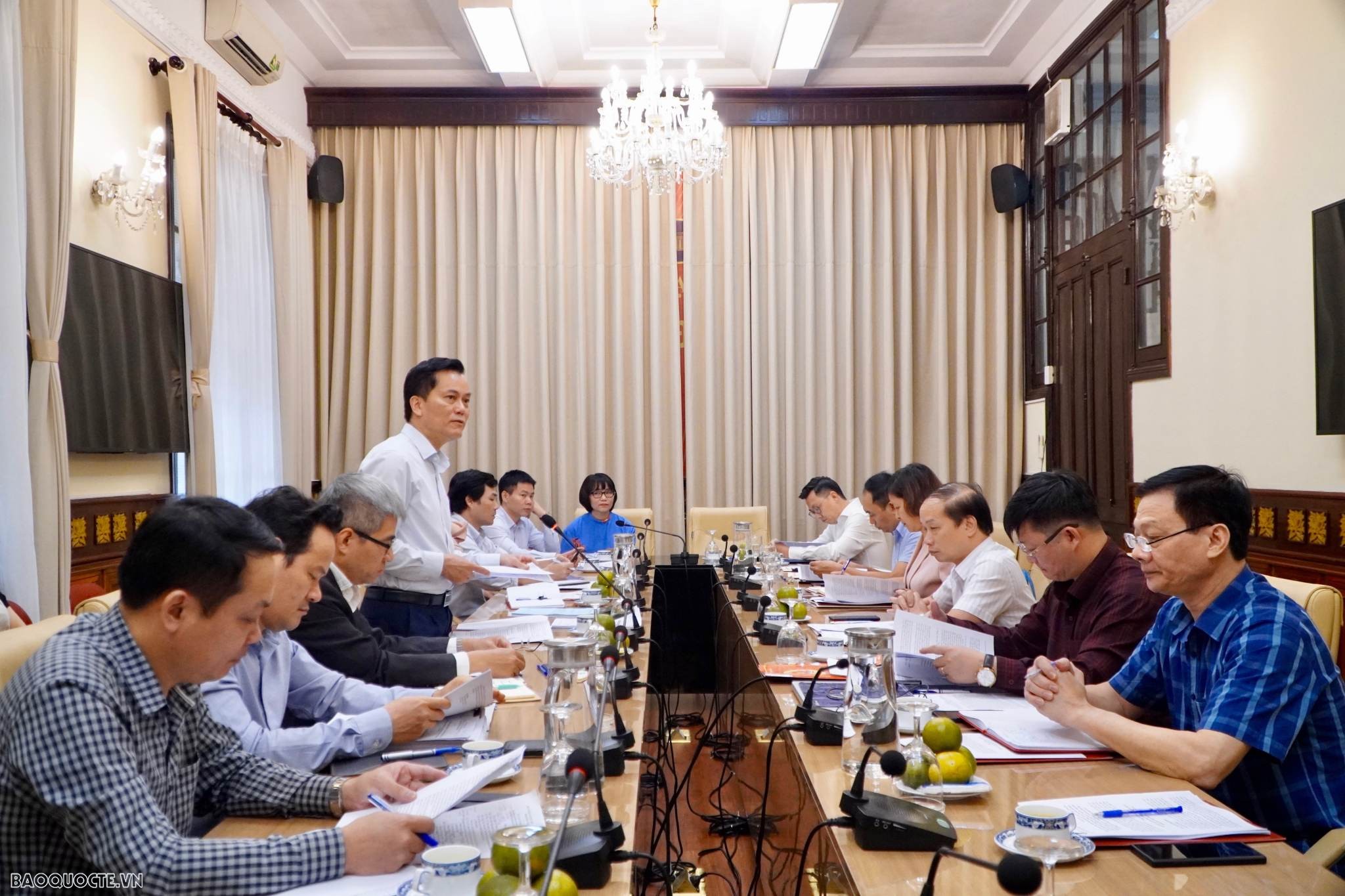 Đoàn công tác Ban Dân vận Trung ương làm việc với Ban cán sự đảng Bộ Ngoại giao Đoàn công tác Ban Dân vận Trung ương làm việc với Ban cán sự đảng Bộ Ngoại giao