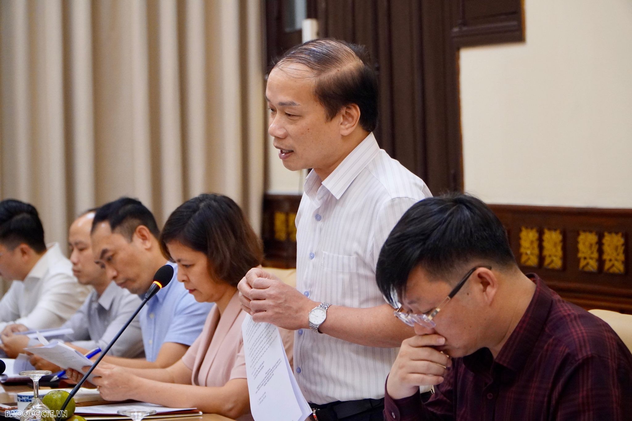 Đoàn công tác Ban Dân vận Trung ương làm việc với Ban cán sự đảng Bộ Ngoại giao Đoàn công tác Ban Dân vận Trung ương làm việc với Ban cán sự đảng Bộ Ngoại giao