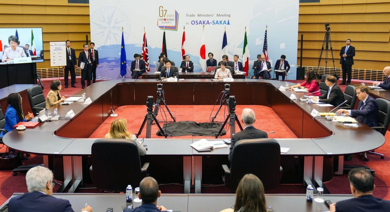Hội nghị Bộ trưởng Thương mại G7 diễn ra từ ngày 28-29/10 tại tỉnh Osak, (Nhật Bản. (Nguồn: AFP)