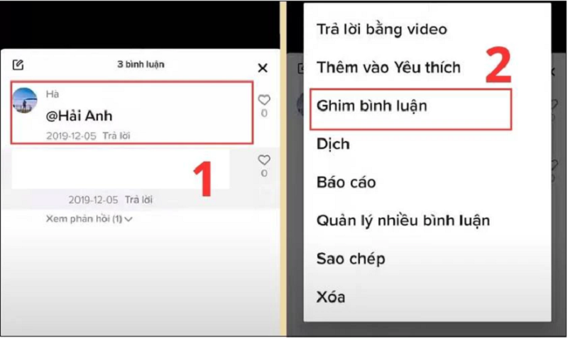 Ghim bình luận trên TikTok đơn giản và nhanh chóng nhất