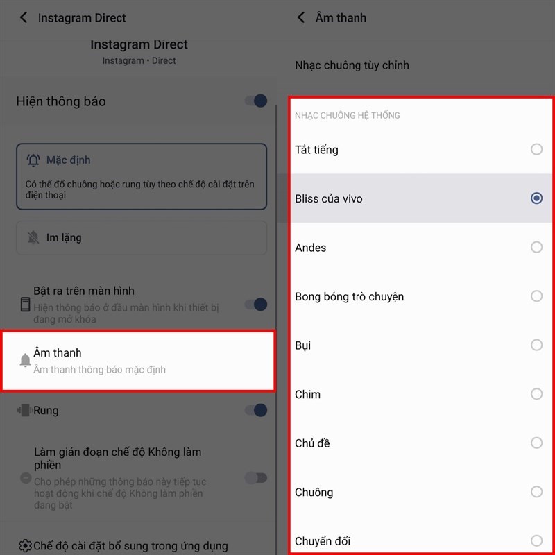 Hướng dẫn đổi âm thanh thông báo Instagram siêu đơn giản