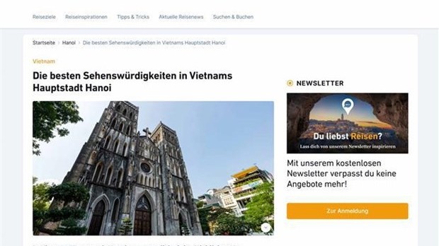 Hanoi mosaic bricks spotlighted on German travel site: Reisreporter.de