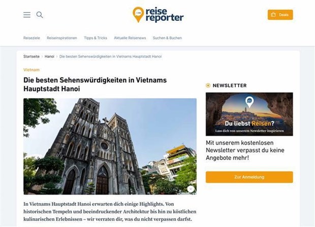 Hanoi mosaic bricks spotlighted on German travel site | Culture - Sports  | Vietnam+ (VietnamPlus)